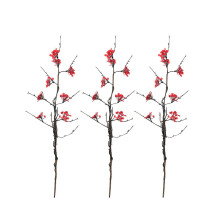 3Pcs Artificial Flowers Simulation Blossom Branch Dried Flower Plants Wedding Home Garden Table Decor