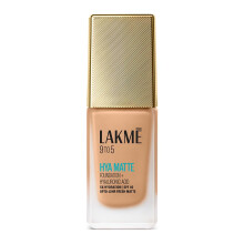 Lakm 9To5 Hya Matte Foundation + Hyaluronsyra Warm Wood - 25Ml, Full Täckning Vätska För Alla Hudtyper