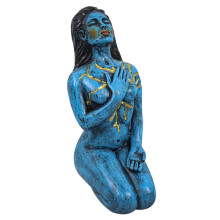 Goddess Of Healing Sculpture Healing Series KnäStåEnde SjäLvkäRlek SpöKe Gudinna Skulptur Dekor HandmåLad Resin Staty