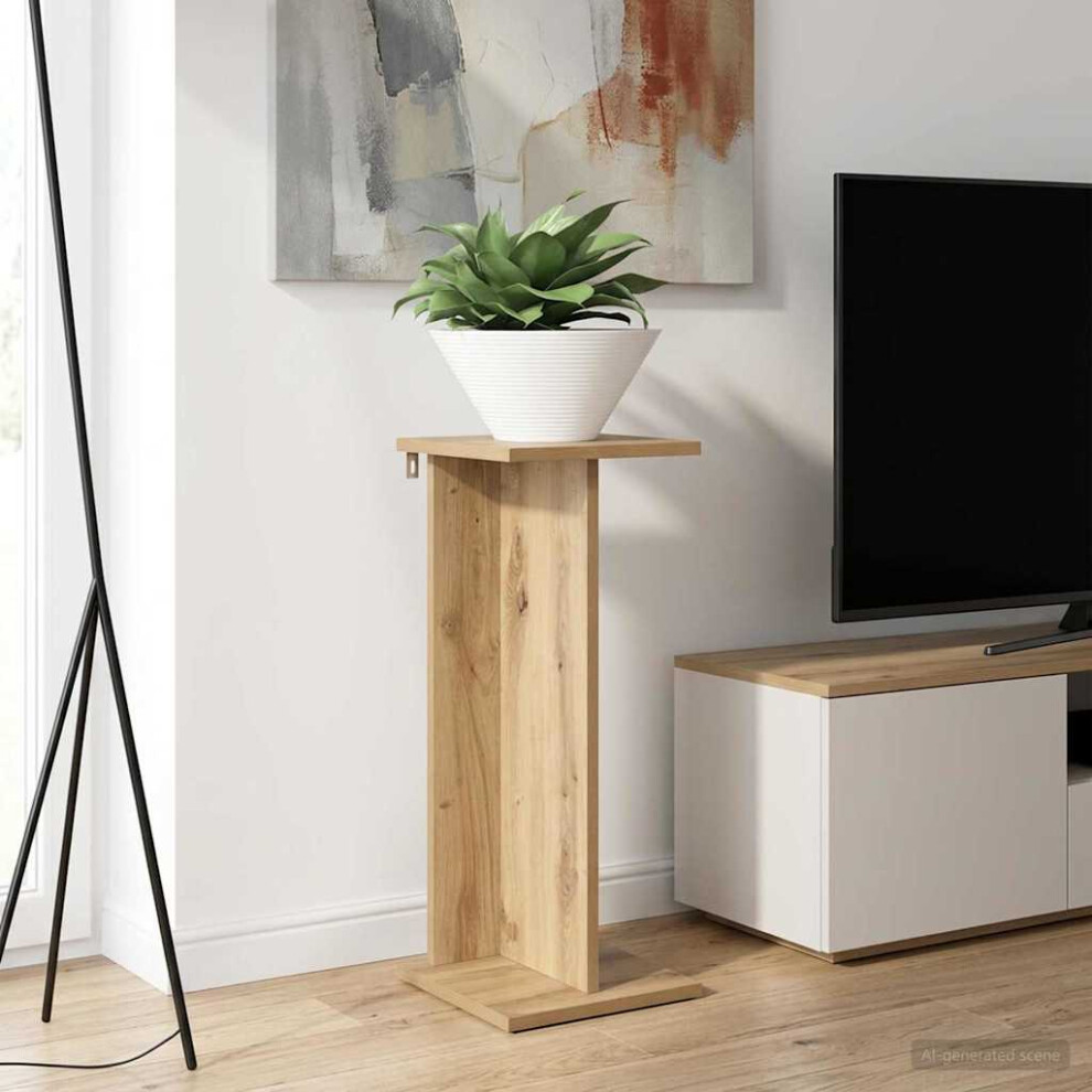 Vidaxl Plant Stand 2 Pcs Artisan Oak 25 X 25.5 X 60.5 Cm