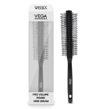 Vega Professionell Pro Volym Rundborste Med Värmetåliga Borst För Fön och Styling | Hårborste För Kvinna & Man
