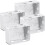 White brackets for blinds 2 inch low profile mounting 1