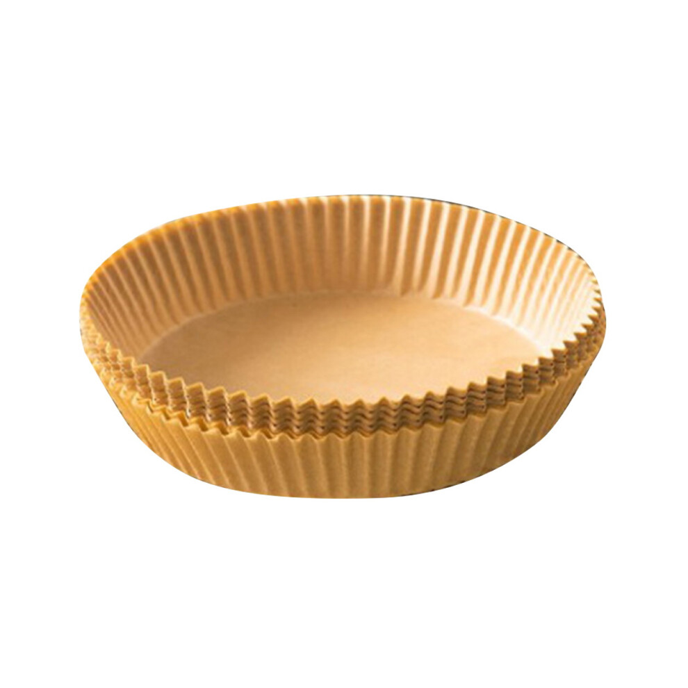 Semoic 30Pcs Air Fryer Parchment Paper Liners Non-Stick Disposable Liners Basket Unperforated Round Parchment Paper(6.30 Inch)