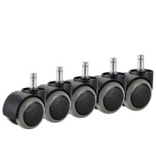 Ruedas giratorias para sillas de oficina IKEA - Paquete de 5 ruedas de alta resistencia de 10 mm x 22 mm