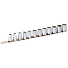 3/8" Drive 12 Piece Metric Socket Set - 6 Point