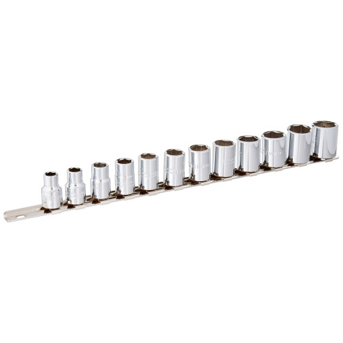 STANLEY 3/8" Drive 12 Piece Metric Socket Set - 6 Point