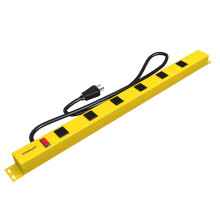 Stanley 31613 NCC31613 ShopMAX Pro 6-Outlet Surge-Protector Power Bar, 4-Foot Cord, Yellow