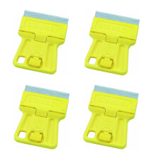 Stanley 28-100 Grattoir Mini à Lame Razor Haute Visibilité (4 Pièces)