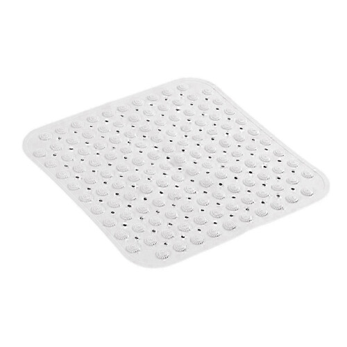 Tapis de bain de douche avec trous d'évacuation - 48 x 48 cm, antidérapant