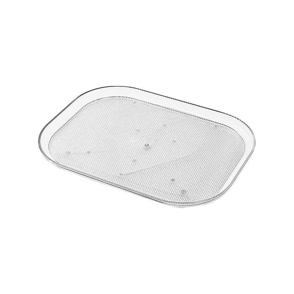 Semoic Turntable Organizer For Refrigerator, Clear Square Fridge Organizer Storage, For Cabinet, Table, Pantry, Countertop