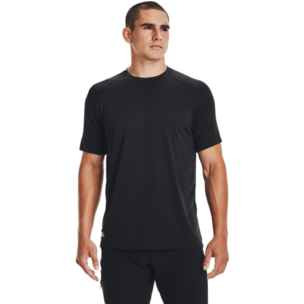 Under Armour Men's Tactical Tech T-Shirt (001)/Clear, Large Black