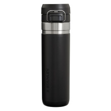 Stanley Quick Flip GO Waterfles 24 OZ | Drukknopdeksel | Levensbestendig & Inpakbaar voor Reizen & Sport | Geïsoleerd RVS | BPA-vrij | Zwart 2