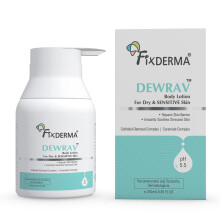 Fixderma Dewrav Bodylotion Voor Droge & Gevoelige Huid Met Shea Boter & Ceramide Complex