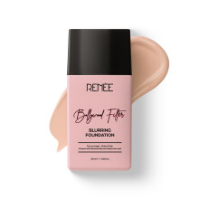 Renee Bollywood Filter Blurring Liquid Foundation- Hazel Hush | Blurrar Porer & Blemor, Full Täckning, Matt Finish | Hydrerar & Jämnar Hudton | Wit