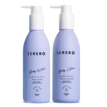 Sereko 48H Kroppstvätt Och Lotion Combo | Urea Behandling För Jordgubbsben, Detan, Grov Bumpy Hud