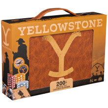 Spin Master Games, Yellowstone, 200-Piece Poker Set with Custom Carrying Case, Dealer & Betting Poker Chips Card Deck, Yellowstone Merchandise, for Ad