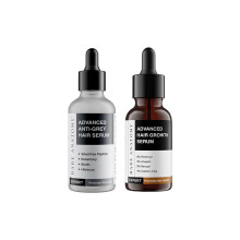 Bare Anatomy Anti-Grey Serum (50Ml) + Hair Growth Serum (30Ml) | With Peptide, Redensyl, Biotin, Rosemary