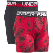 Under Armour boys Performance Briefs, Lightweight & Smooth Stretch Fit boxer briefs, Red/Black Print, Small US