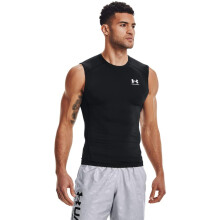 Under Armour Maglietta Compression Senza Maniche HeatGear per Uomo, Nero (001)/Bianco, XX-Large
