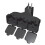 STANLEY Stanley 31110 PlugMax Utomhus 3-Uttagsadapter med Lock, Svart 1