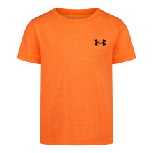 Under Armour Jungen Kurzarm Elite T-Shirt, Leicht & Atmungsaktiv, Lässiger Schnitt, Blaze Orange, 4