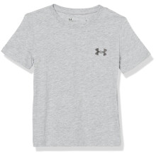 Under Armour Jungen Kurzarm Elite T-Shirt, Leicht & Atmungsaktiv, Lockere Passform, Mod Gray, 6