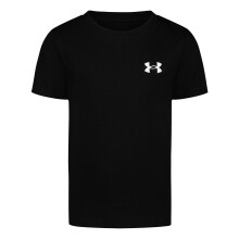 Under Armour Jungen Kurzarm Elite T-Shirt, Leicht & Atmungsaktiv, Lockere Passform, Schwarz, 6