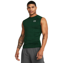 Under Armour Herren Armour HeatGear Kompressions-Sleeveless T-Shirt, (301) Forest Green / White, XX-Large