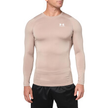 Under Armour Herren Armour HeatGear Kompressions Langarmshirt, (236) Sahara / Weiß, X-Large