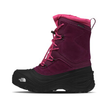 The North Face Teen Alpenglow V Waterproof Boot | Insulating Thermafelt Liner for Warmth at -25F, Boysenberry/TNF Black, 3