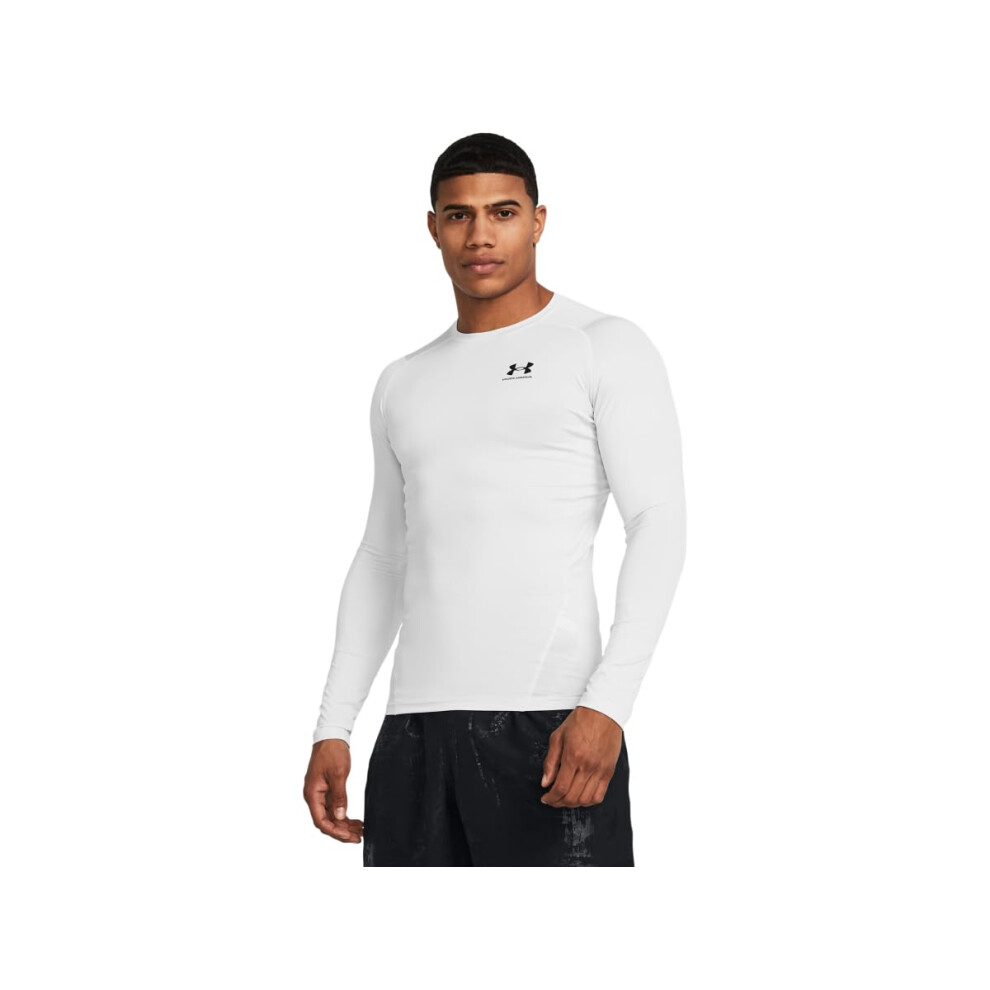 Under Armour Men's Armour Heatgear Compression Long-Sleeve T-Shirt, (023) Distant Gray / / Black, XX-Large