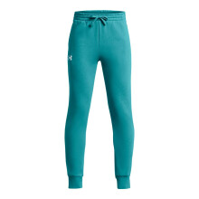 Under Armour Pojkar Rival Fleece Joggers, (464) Circuit Teal / Vit, Medium