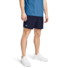 Under Armour Herren Woven 5-Zoll Shorts, (410) Mitternachtsblau / Weiß, Groß Tall