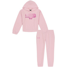 Under Armour Mädchen 2-teiliges Fleece Sweatshirt und Jogginghose Set, Weich & Bequem, Pink Reset, 6