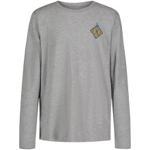 Under Armour Jungen Outdoor Langarm-T-Shirt, Stilvolles Crew-Halsdesign, Süßes T-Shirt, Mod Gray, 4 US