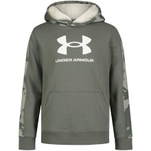 Sudadera con capucha para niños Under Armour, suave y cómoda, colección exterior, color salvia, YSM