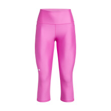 Under Armour Damen HeatGear Armour Hohe Taille Capri mit Taschen, (572) Vivid Magenta / Weiß, XX-Large Kurz