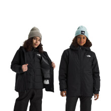 The North Face Teen Freedom Triclimate Jacke | Heatseeker Isolation & Wasserabweisende Beschichtung, Helmkompatible Kapuze, TNF Schwarz, Klein