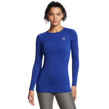 Under Armour Dames Authentics Lange Mouwen Crew Neck T-Shirt, (401) Royal / Wit, X-Groot