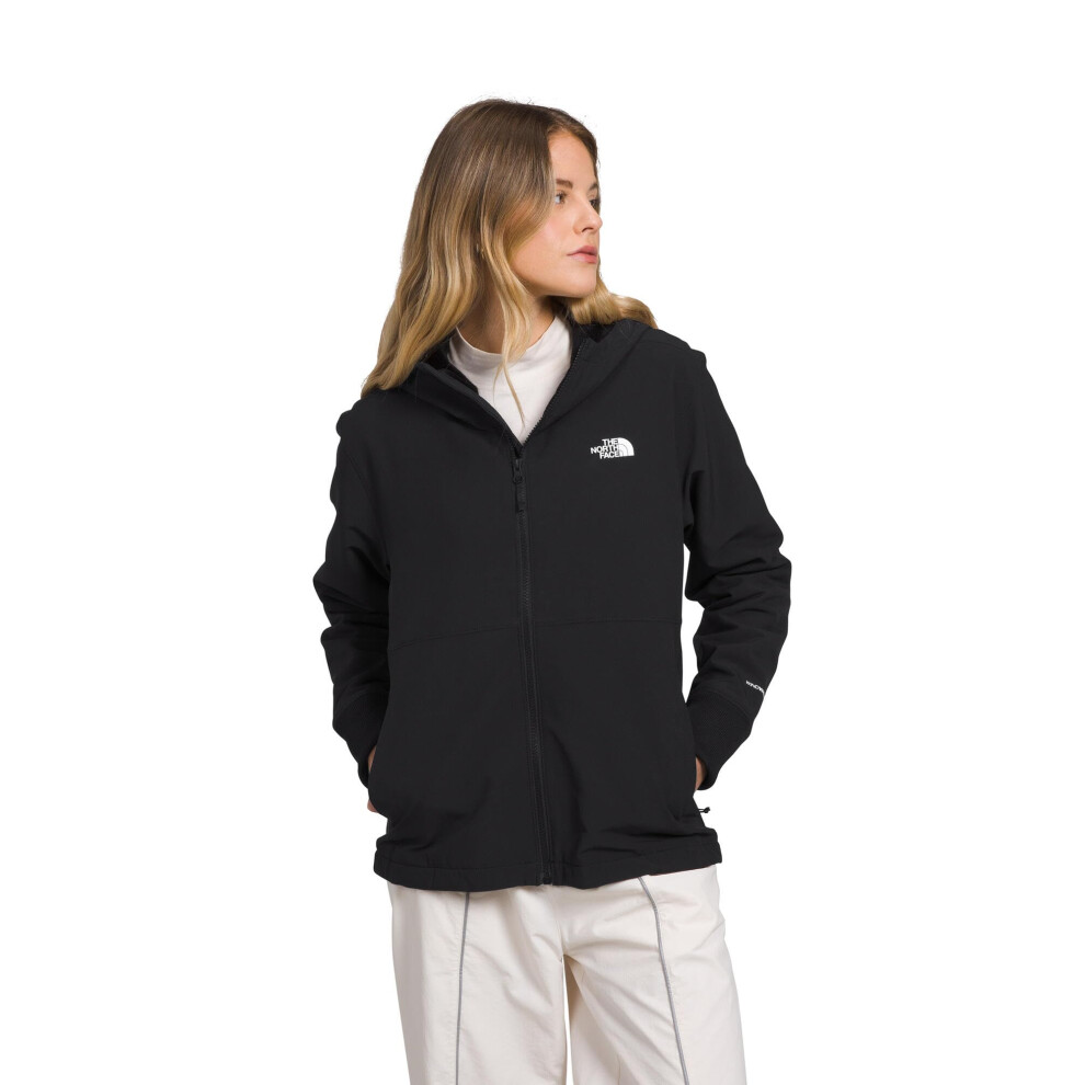 The North Face Women's Shelbe Raschel Fleece Hooded Jacket (Standard & Plus Size) - Wind & Water Resistant, Fleece Lining, Tnf Black-Npf, Medium