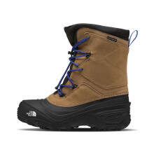 The North Face Teen Alpenglow V Waterproof Boot | Insulating Thermafelt Liner for Warmth at -25F, Utility Brown/TNF Blue, 10