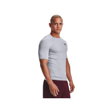 Under Armour Herr Tall Size HeatGear Kompression Kort Ärmar, Mod Grå/Svart