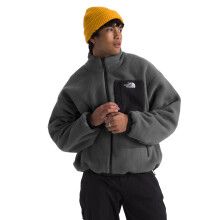 The North Face Men's Yumiori Reversible Jacket - Water & Wind Resistant Coat with Internal Cinch Cord, Secure Zip Pockets, TNF Black/Smoked Pearl, Lar