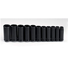 1/2" Antrieb 11-teiliges tiefes Impact Steckschlüsselsatz - 6-Punkt