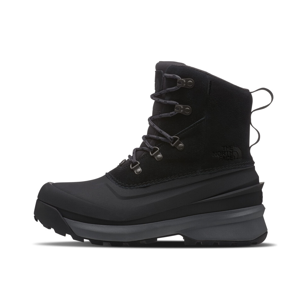 The North Face Men's Chilkat V Lace-Up Waterproof Snow Boot 200G Of Premium Insulation, Tnf Black/Asphalt Grey, 7.5