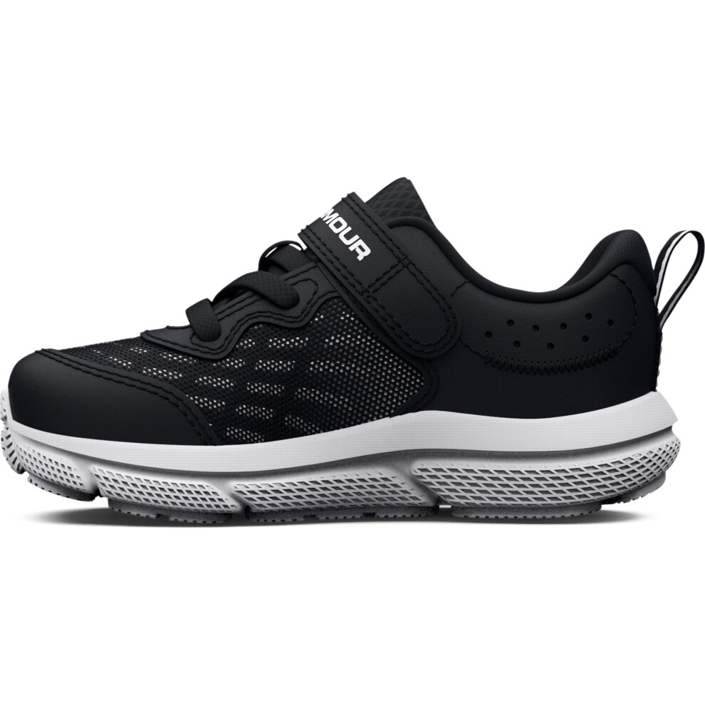 Under Armour Boys' Infant Assert 10 Alternate Closure, (001) Black/White/White, 8K, Us