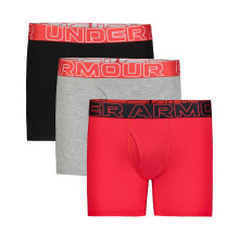 Under Armour UA PERFORMANCE COTTON- SOLID 4, 3-Pack Prestanda Bomull-Röd, YXL