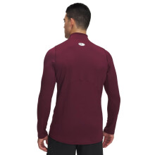Under Armour Heren ColdGear Fitted Mock, (609) Maroon / White, 3X-Large