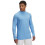 Under Armour Under Armour Herr ColdGear Fitted Mock, Carolina Blue/Vit, 3XL 1