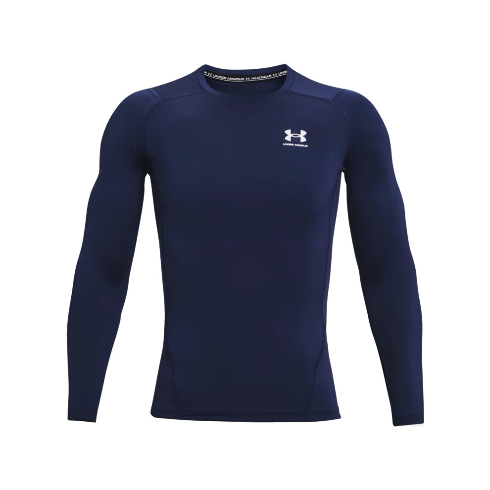 Under Armour Big & Tall Heatgear Armour Comp Long Sleeve Midnight Navy/White 3Xt